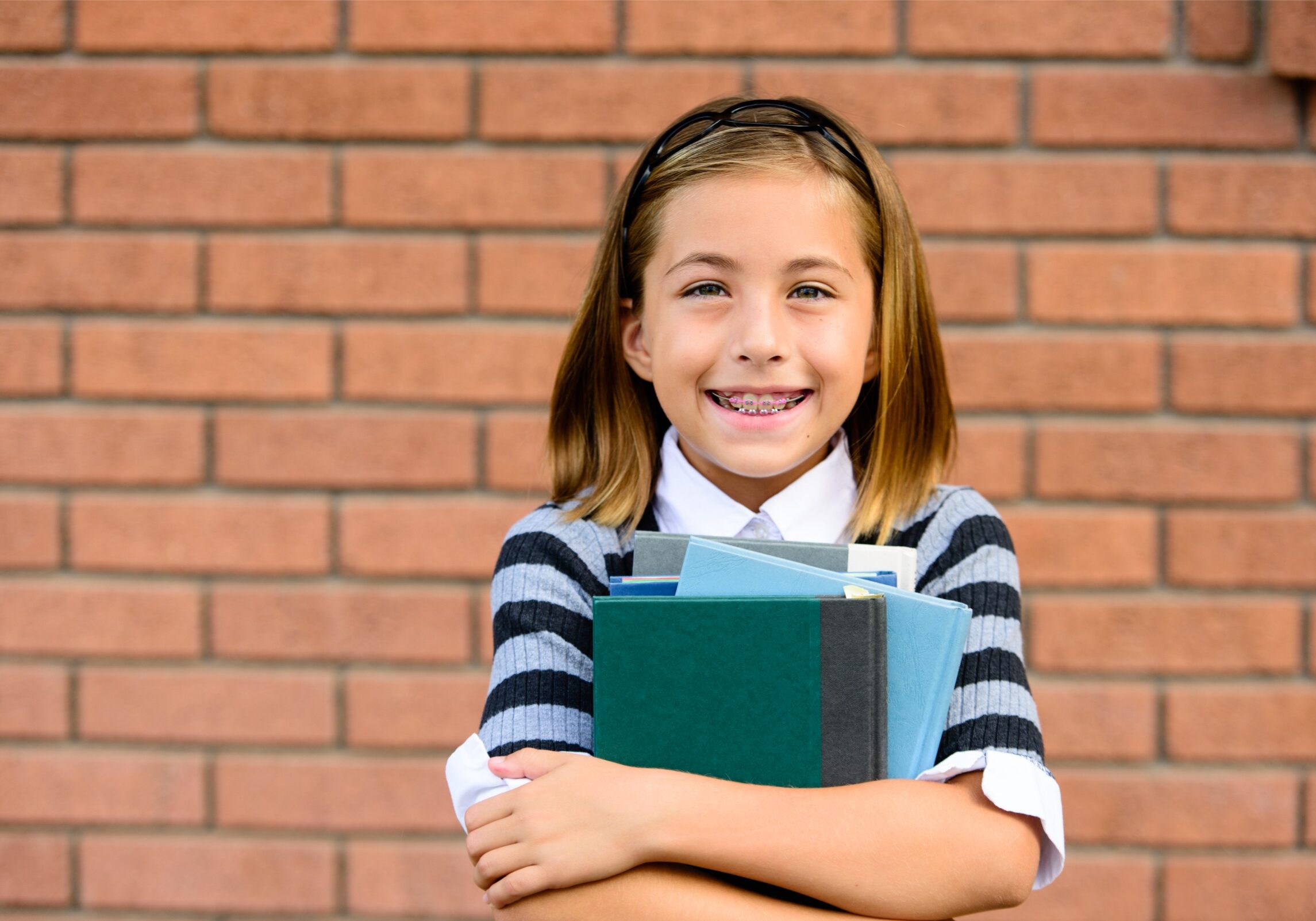 child with braces